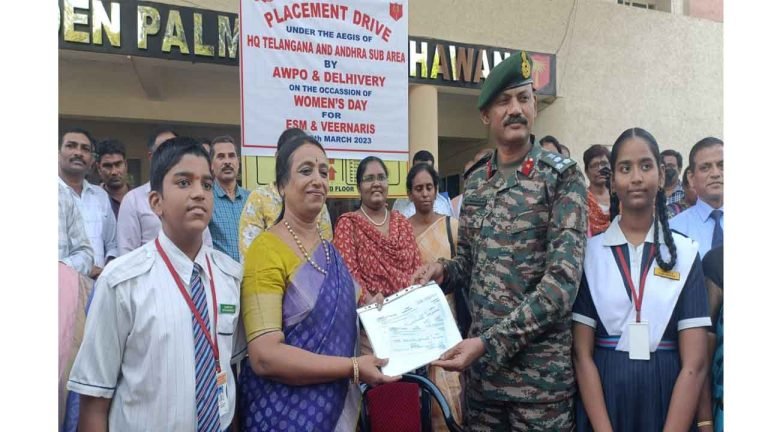 Army Welfare Placement Organization Conducted A Placement Drive For ESM & VEER Naris