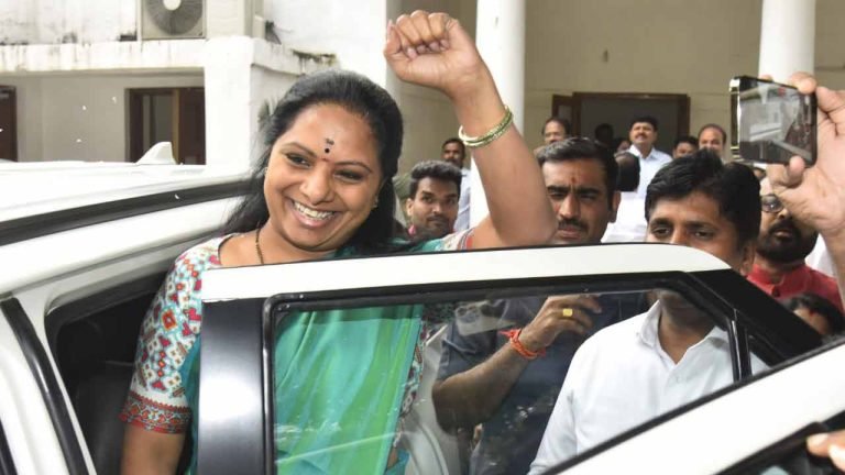 Tension In BRS Camp: As Kavitha Did Not Come Out From ED Office