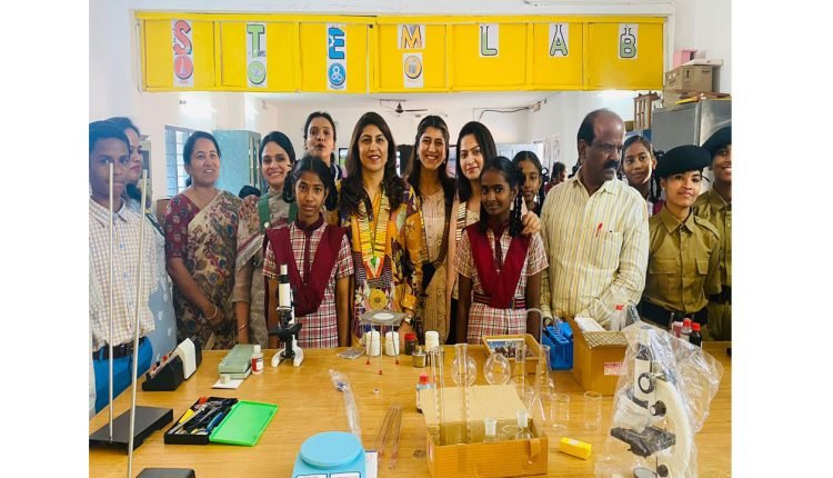 Ladies Circle Charities: Science Lab Equipment and Exam Kits donated by SLC-17 and SRT-33