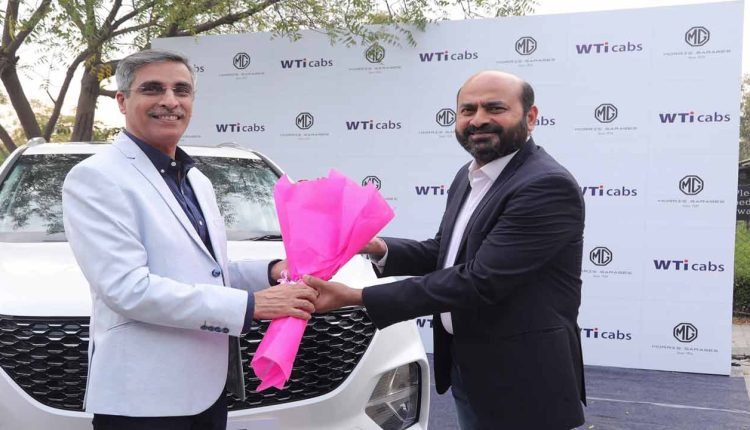 MG Motor India and WTiCabs sign agreement for 100 vehicles
