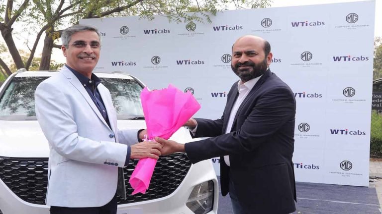 MG Motor India and WTiCabs sign agreement for 100 vehicles