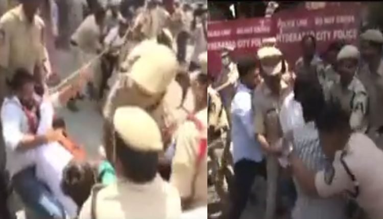 TSPSC Paper Leak Case: ABVP Students Attempt To Seize Minister Quarters, Tension Prevails