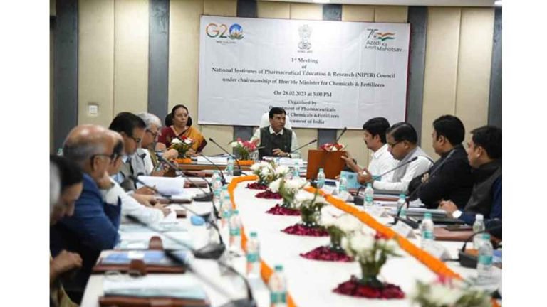 Dr. Mansukh Mandaviya chairs the First Governing Council meeting of NIPERs