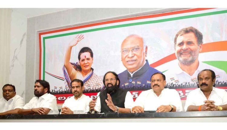 Congress announces support to Harshvardhan Reddy in MLC polls under Teachers Constituency