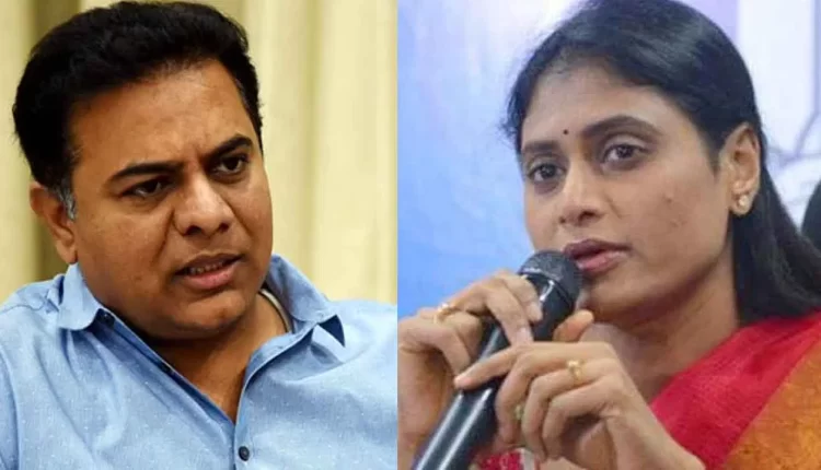 Sharmila On KTR: As IT Minister, Its Shame To Stay Quite In The Paper Leak Case