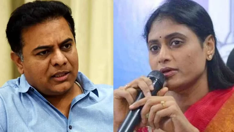 Sharmila On KTR: As IT Minister, Its Shame To Stay Quite In The Paper Leak Case