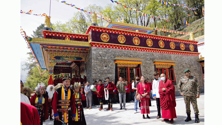 PM lauds inauguration of Shar Nyima Tsho Sum Namyig Lhakhang (Gonpa)