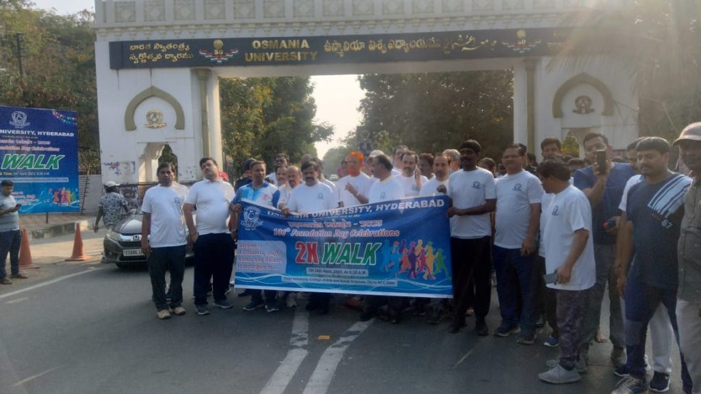 106th Foundation Day Celebrations Kicks off with a 2K Walk at OU