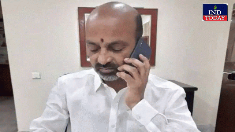 National BJP Leaders Call Bandi Sanjay