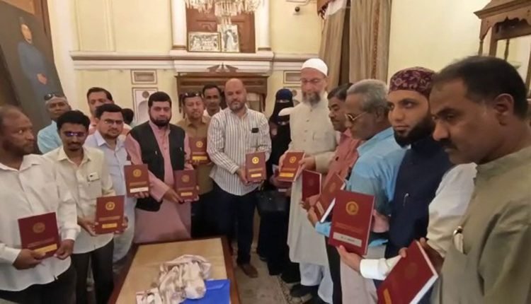 Owaisi Unveils TUWJF Diary 2023, Pledges Support for Urdu Journalists