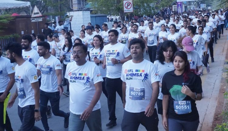 Hyderabad: More Than 3,000 Runners Participated in JITO Ahimsa Run