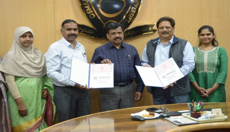 MoU Between Dept of Microbiology and Sri BioAesthetics at Osmania University
