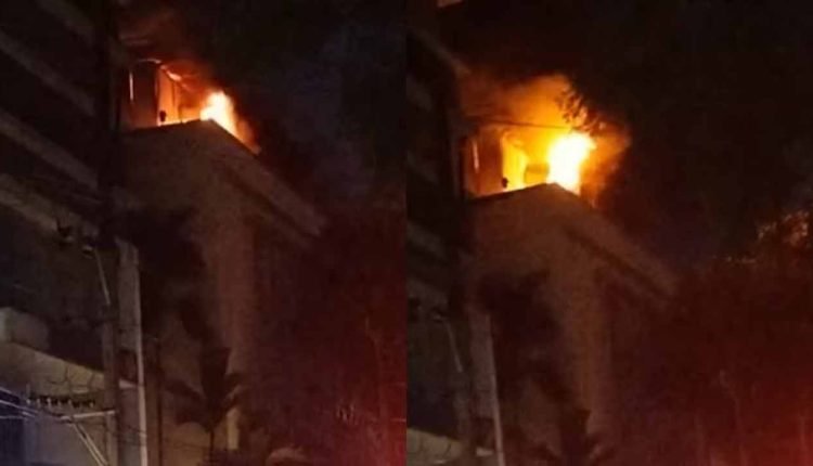Fire Breaks Out At Building In Madhapur