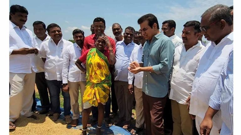 KTR Assured Of Providing Highest Compensation In Country To Affected Farmers
