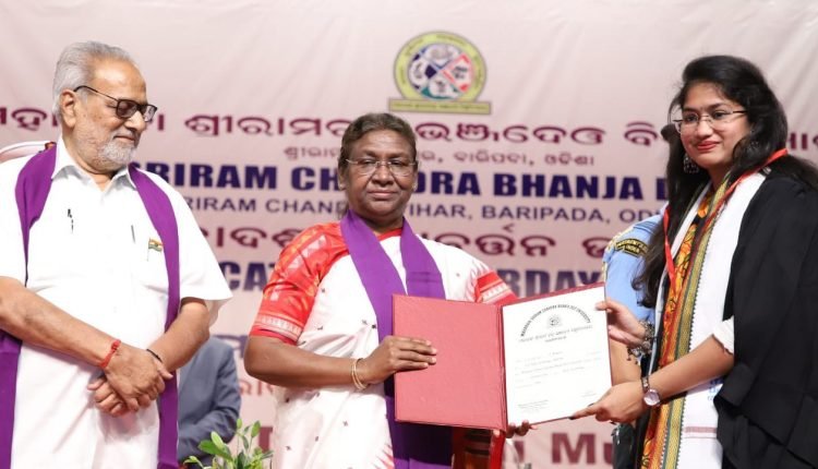 President Murmu Graces 12th Convocation of Maharaja Sriram Chandra Bhanja Deo University
