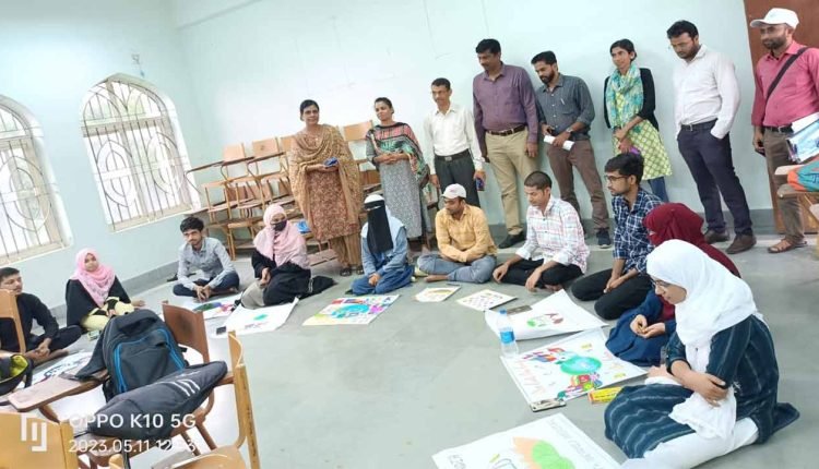 Poster making competition held at MANUU