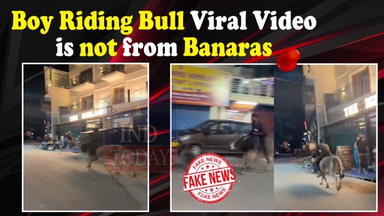Boy Riding Bull Viral Video is not from Banaras