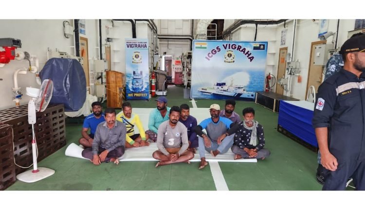 Indian Coast Guard brings home ten rescued fishermen from Maldivian waters