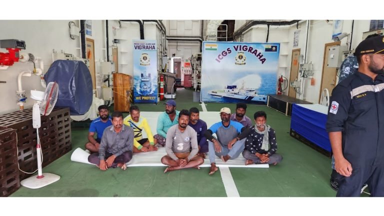 Indian Coast Guard brings home ten rescued fishermen from Maldivian waters
