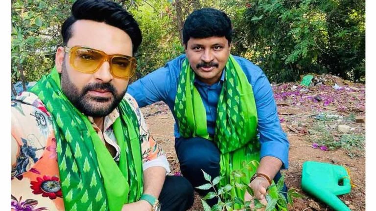 Comedian Kapil Sharma participates in Green India Challenge