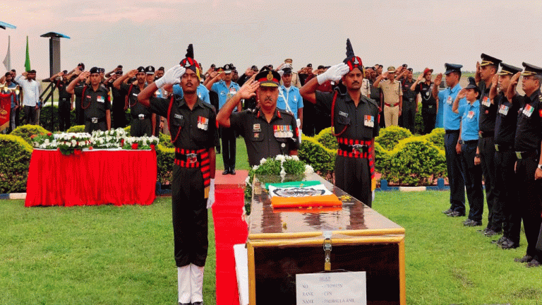 Hyderabad: Mortal Remains of CFN (Avn Tech) Pabballa Anil arrived