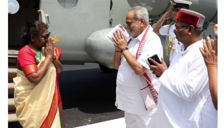 President Murmu arrives in Odisha on a three-day visit