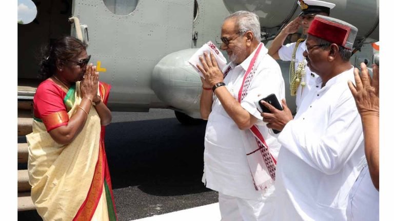 President Murmu arrives in Odisha on a three-day visit