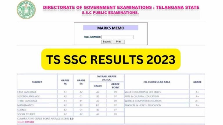 Telangana SSC Class Results 2023 Out: Check Your Results Here