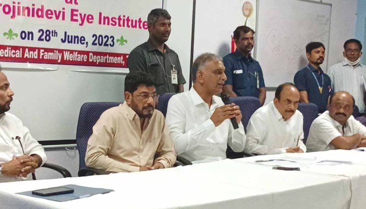 12 High-End Phaco Machines For Cataract Surgeries In Govt Hospital: Harish Rao