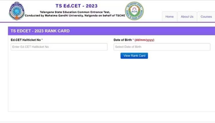 TS Ed. CET-2023 Results Out 