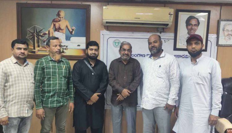 Urdu Journalists demand lands in Telangana