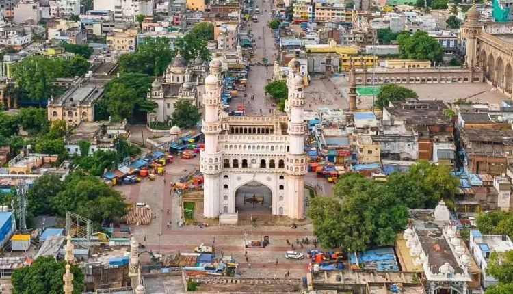 Six Injured As Portion Of Heritage Shopping Complex Collapses In Charminar