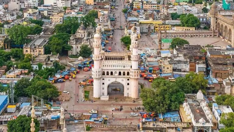 Six Injured As Portion Of Heritage Shopping Complex Collapses In Charminar