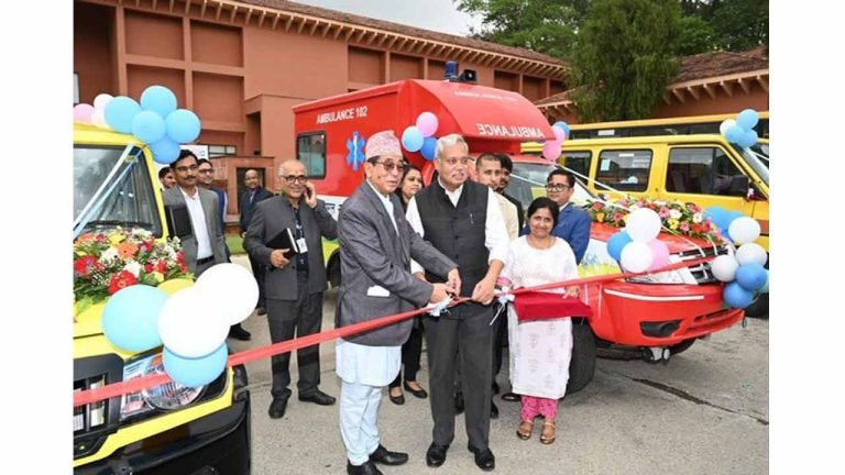 India Gifts 43 Ambulances And 50 School Buses To Nepal