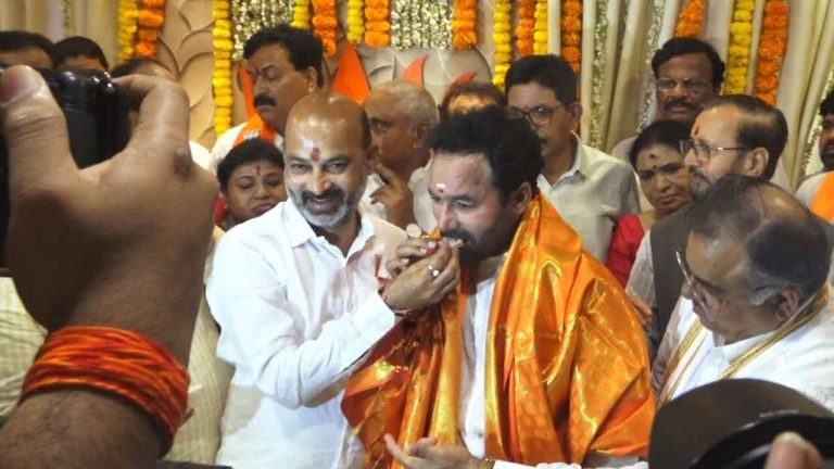 Kishan Reddy Assumes Charge As Telangana BJP President
