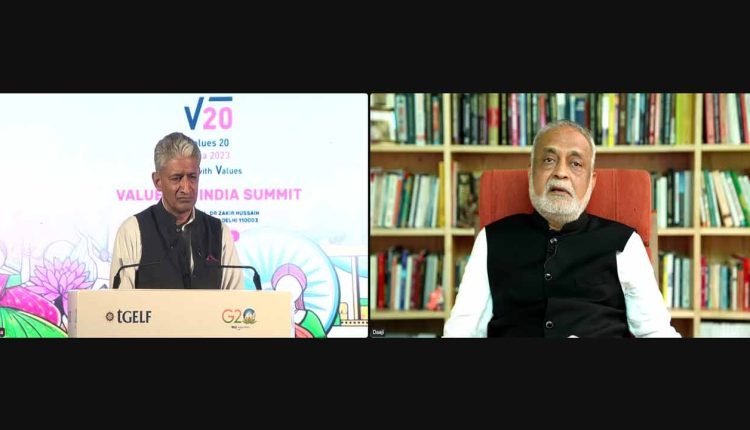 Daaji Delivers A Hallmark Talk On Cultivating Values In Current Times at the V20 Summit