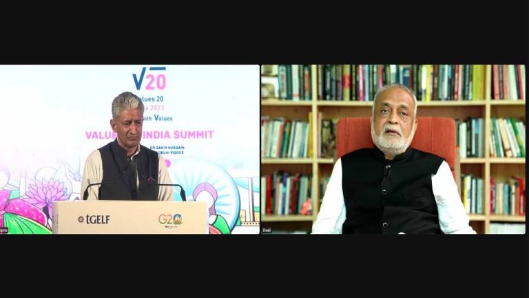 Daaji Delivers A Hallmark Talk On Cultivating Values In Current Times at the V20 Summit
