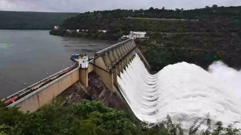 Flood Water Reached Into Srisailam Project