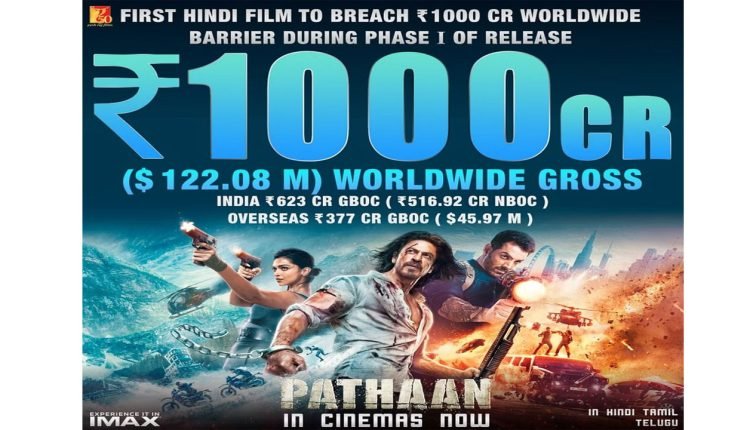 ‘Pathaan’ Creates A Record of Over 1000 Crores At Box Office