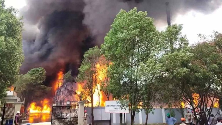 Fire Broke Out At A Private Company In Hyderabad