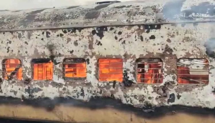 A Massive Fire Broke Out In The Falaknuma Super Fast Express Train