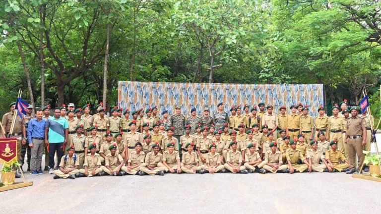 Visit of NCC Cadets of Units of NCC Group Hyderabad to AOC Centre