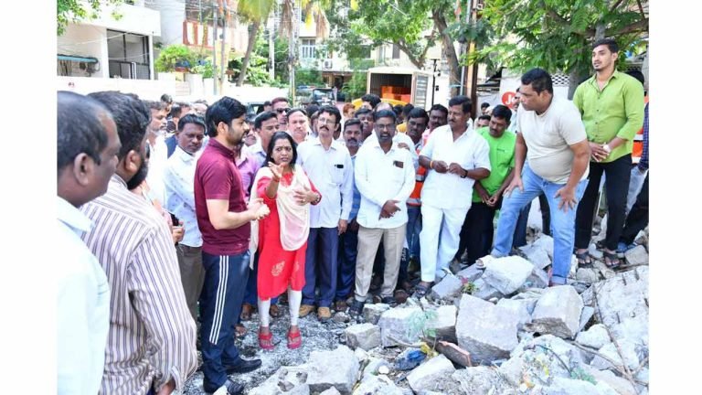 GHMC Mayor Inspected Various Development Works In Banjara Hills