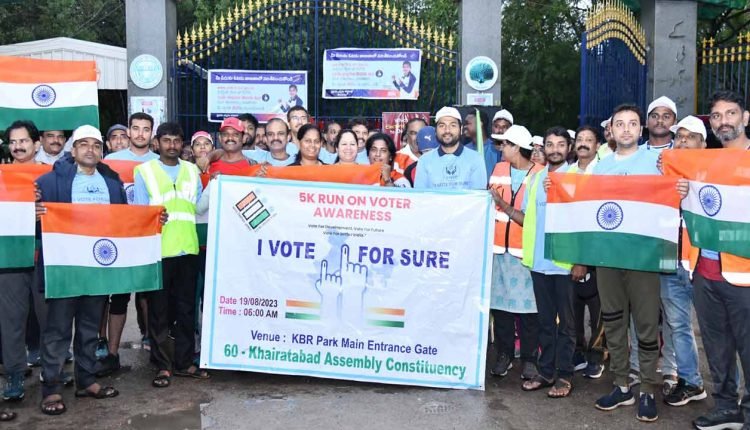 "I VOTE FOR SURE" Successful 5K Run