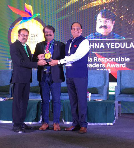 India CSR Summit chooses the city's IT Professional Krishna Yedula for an award