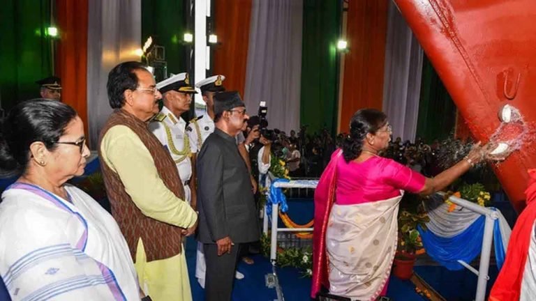Launch Of Advanced Stealth Frigate 'Vindhyagiri' Is A Sign Of Atmanirbhar Bharat: Prez Murmu