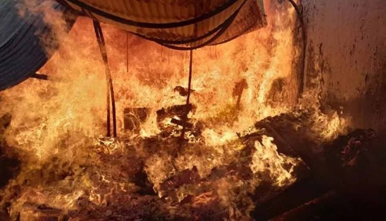 Massive Fire in Furniture Shop At Gangabowli