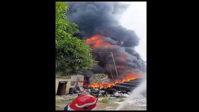 Fire Broke Out In Factory In Nilothi Village