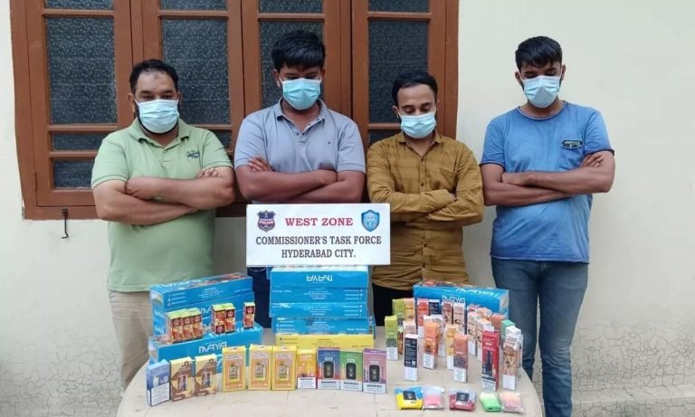 Four People Arrested With Banned e-Cigarettes In Jubilee Hills