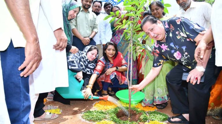 Greenery is top priority in the city: Mayor Gadwal Vijayalakshmi